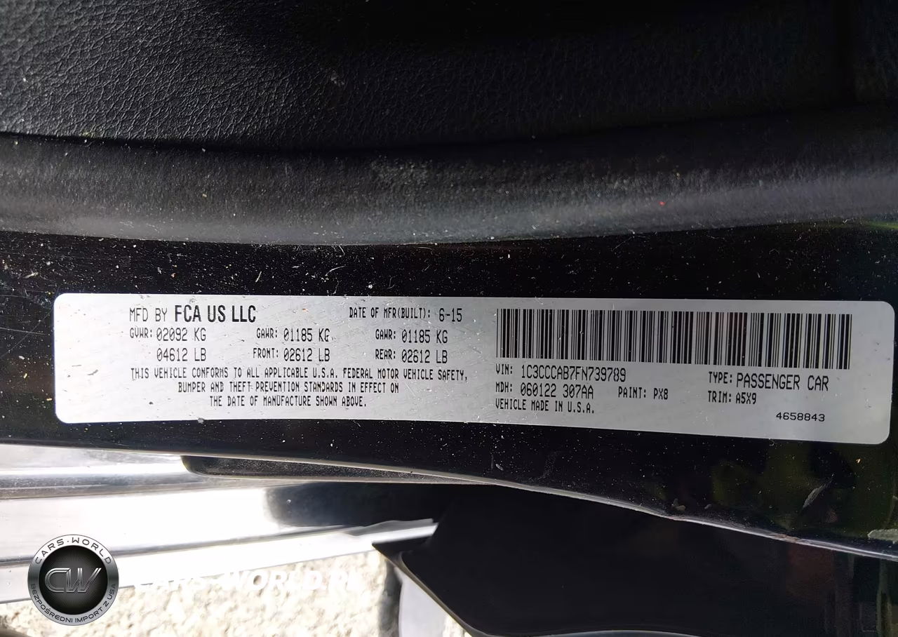 2015 Chrysler 200 Limited VIN:1C3CCCAB7FN739789 - 9