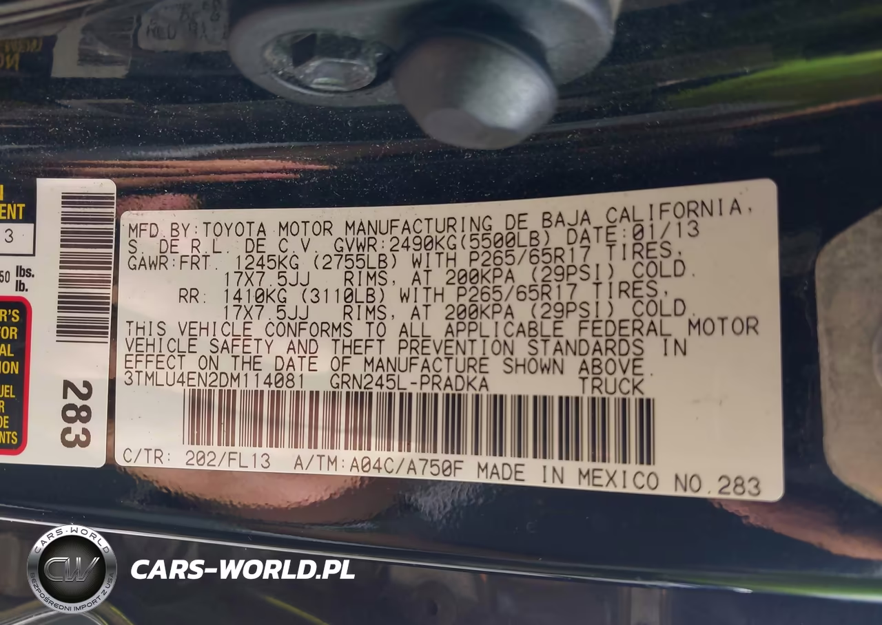 2013 Toyota Tacoma Base V6 VIN:3TMLU4EN2DM114081 - 9
