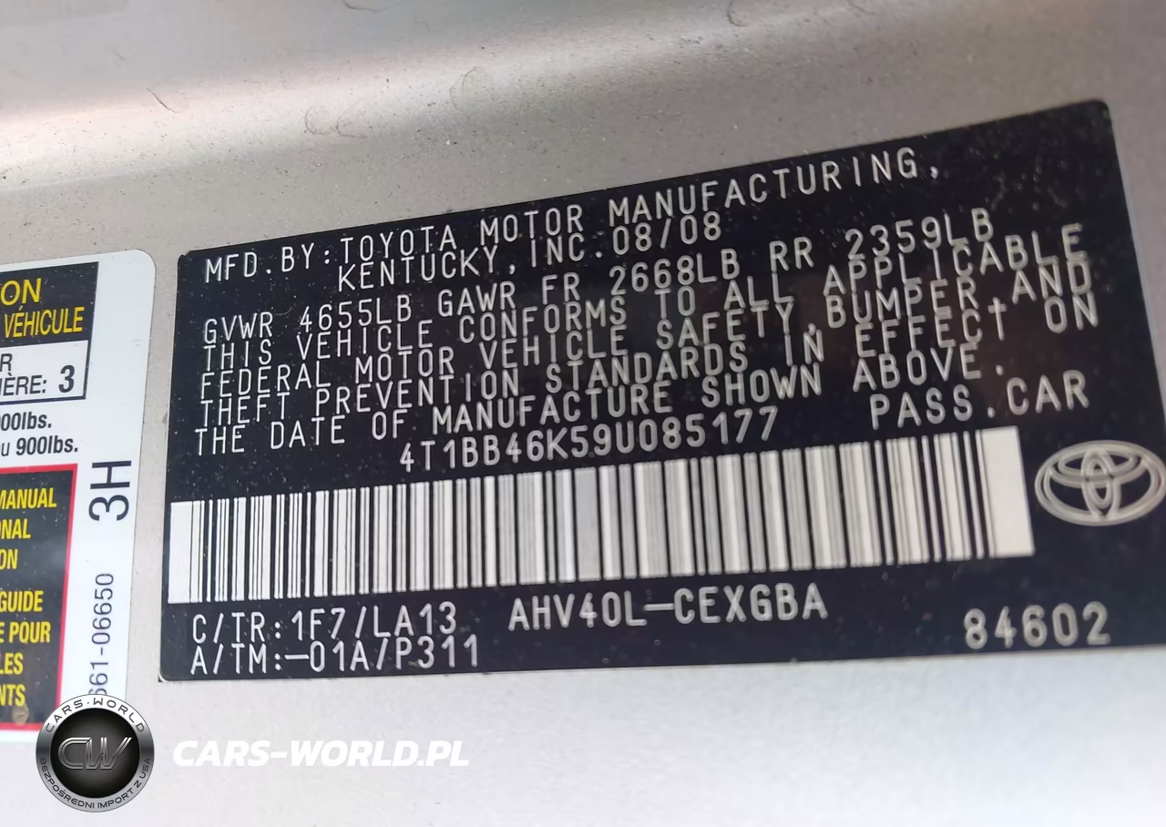 2009 Toyota Camry Hybrid VIN:4T1BB46K59U085177 - 9