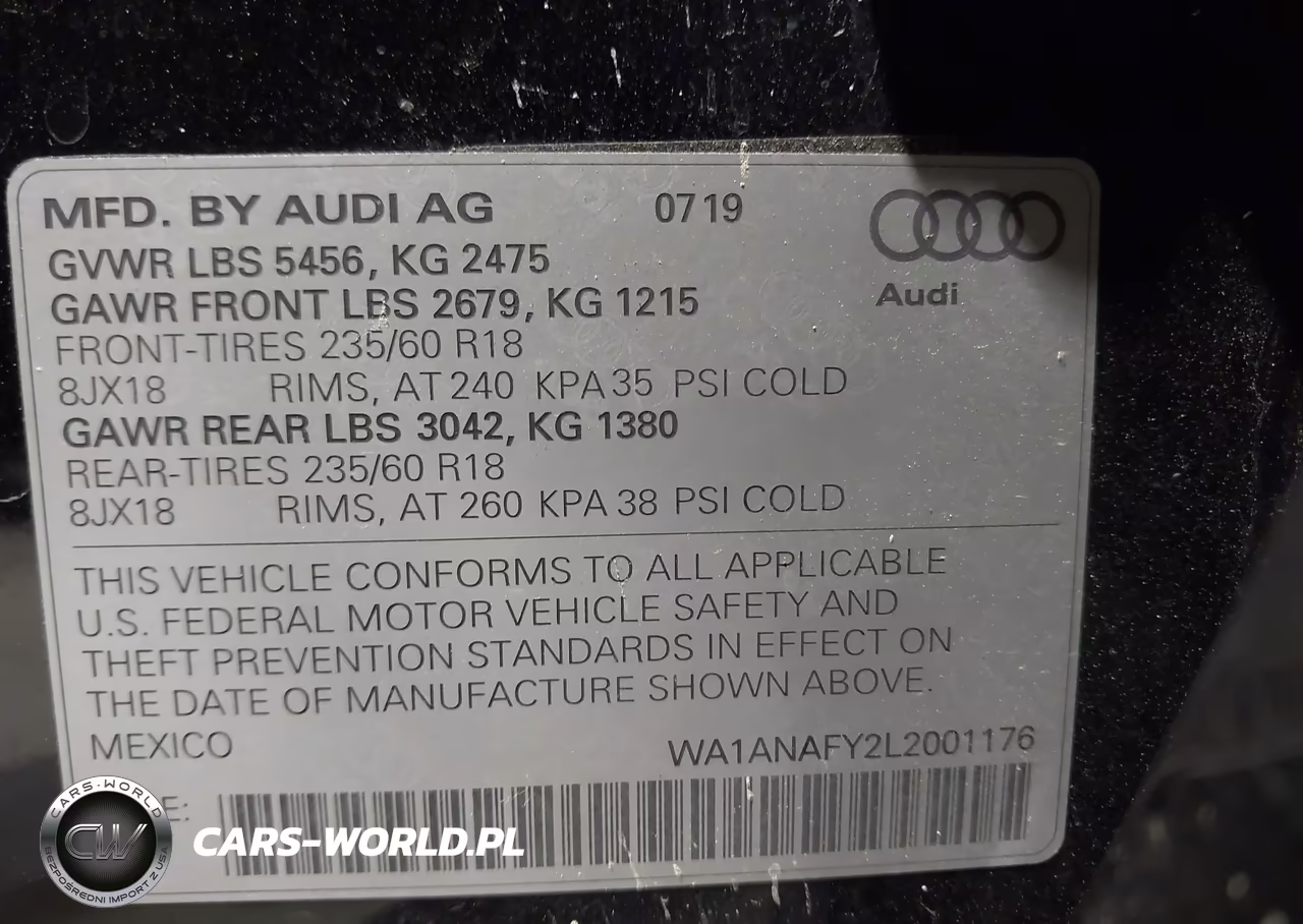 2020 Audi Q5 Premium 45 Tfsi Quattro S Tronic VIN:WA1ANAFY2L2001176 - 9