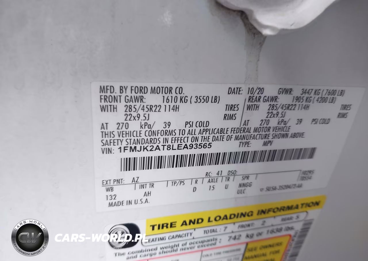 2020 Ford Expedition Limited Max VIN:1FMJK2AT8LEA93565 - 9
