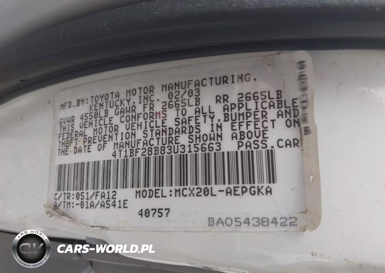 2003 Toyota Avalon Xls VIN:4T1BF28B83U315663 - 9