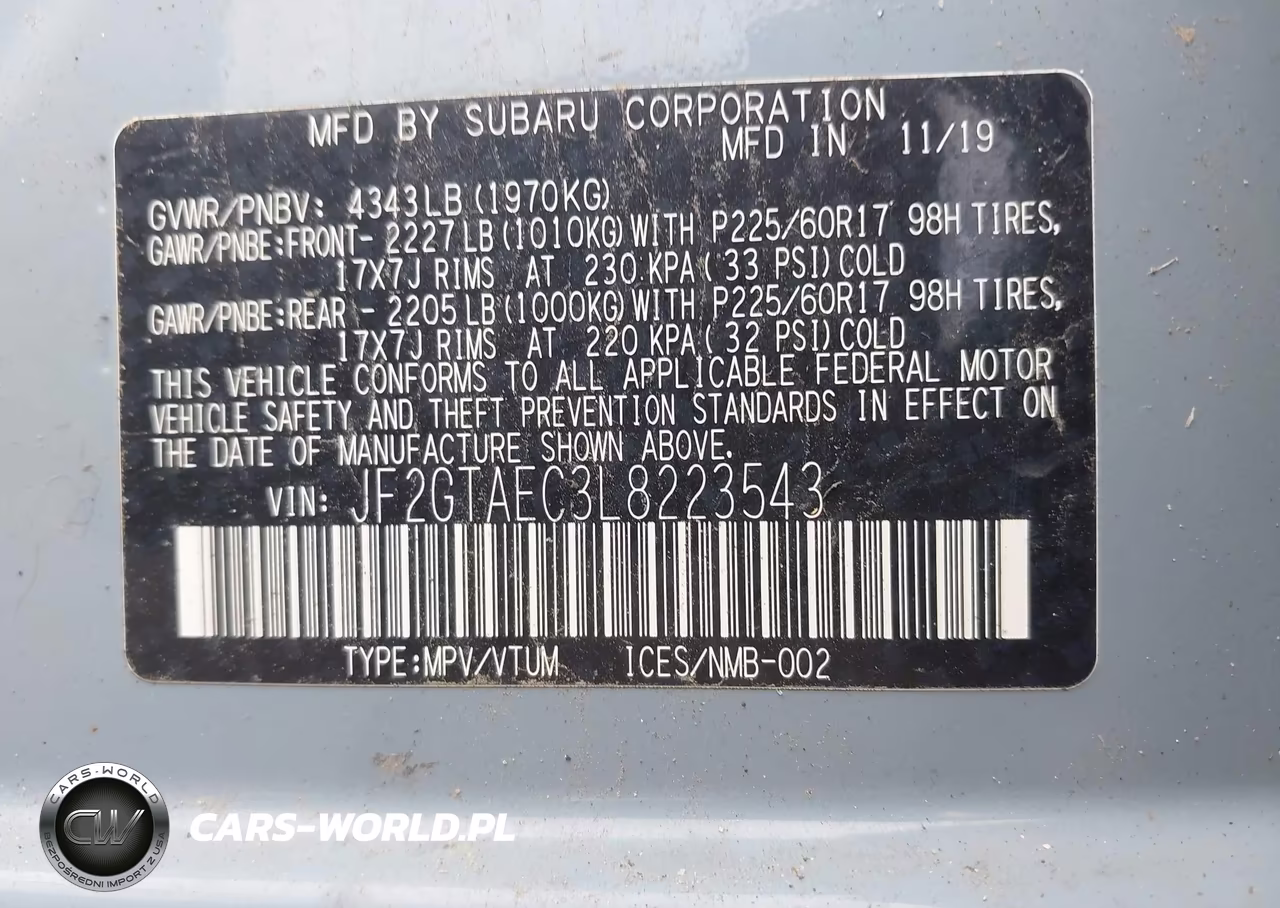 2020 Subaru Crosstrek Premium VIN:JF2GTAEC3L8223543 - 9