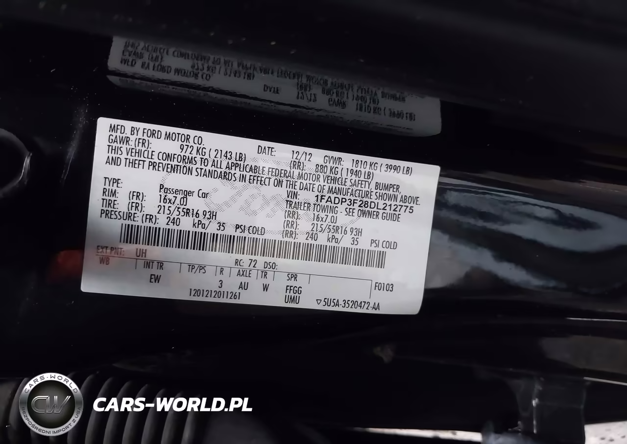 2013 Ford Focus Se VIN:1FADP3F28DL212775 - 9