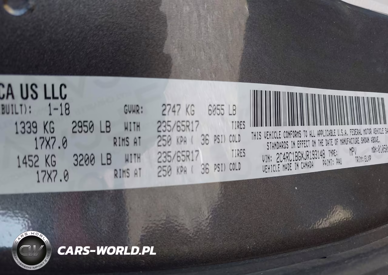 2018 Chrysler Pacifica Touring L VIN:2C4RC1BGXJR193148 - 9