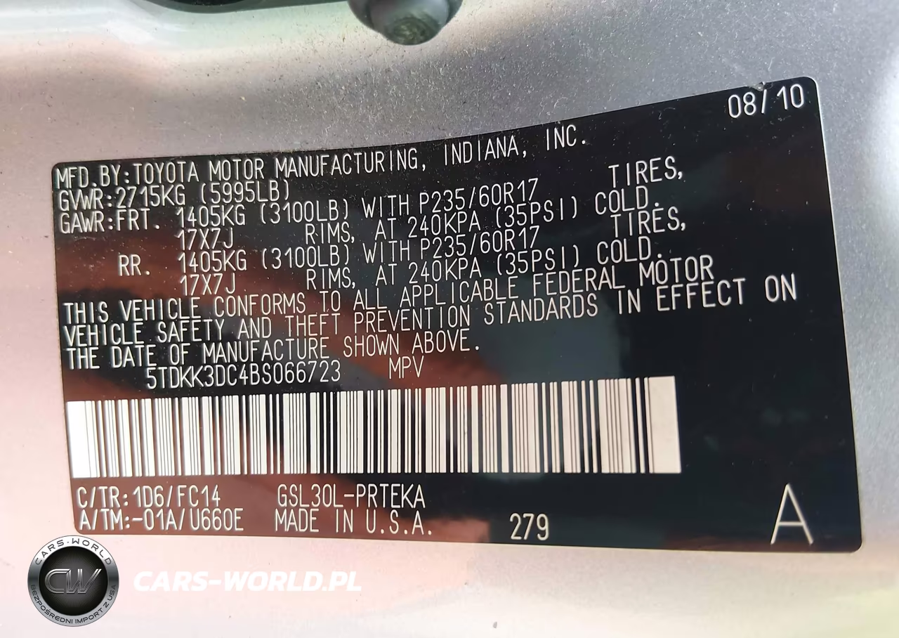 2011 Toyota Sienna Le V6 VIN:5TDKK3DC4BS066723 - 9
