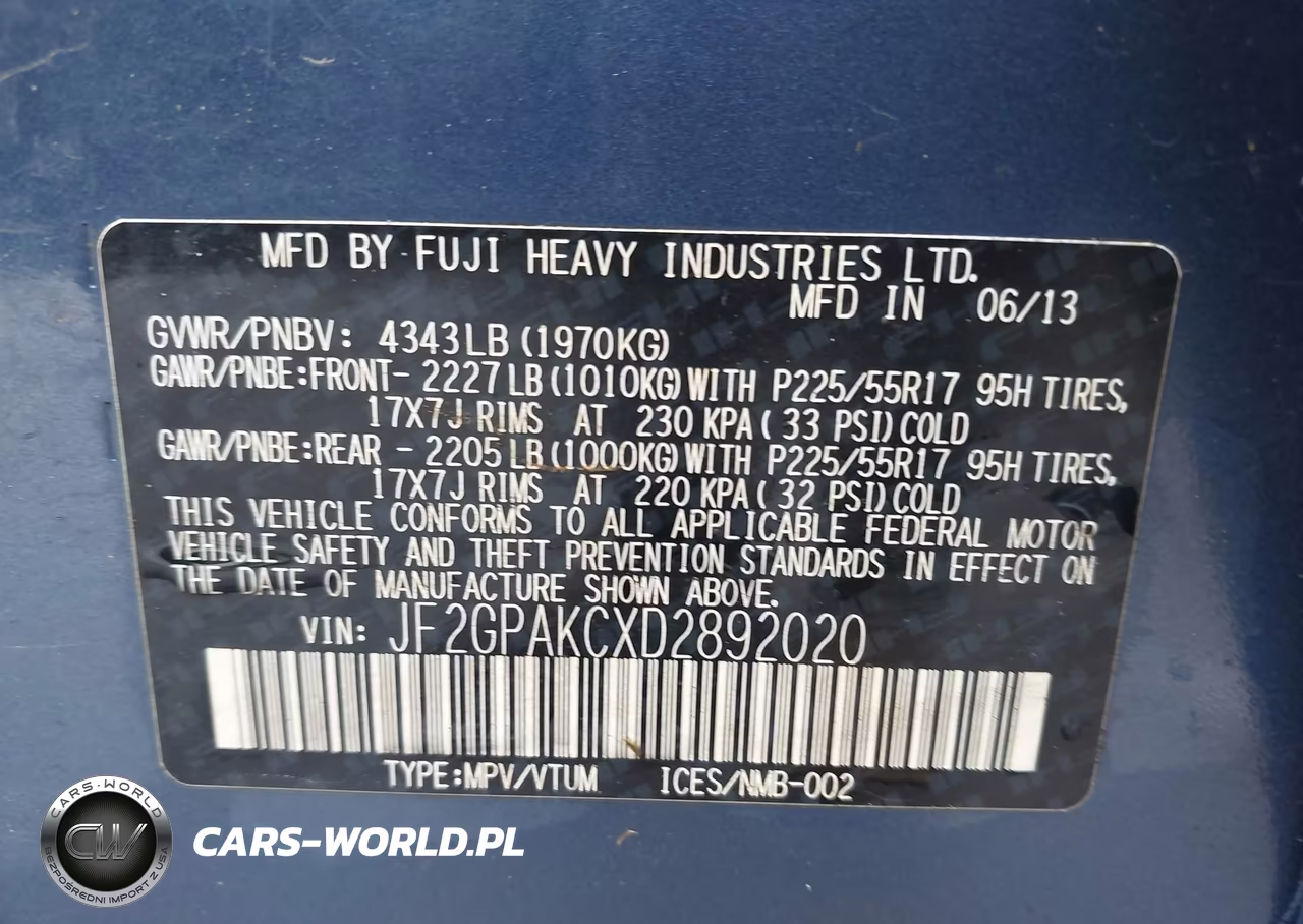 2013 Subaru Xv Crosstrek 2.0I Limited VIN:JF2GPAKCXD2892020 - 9