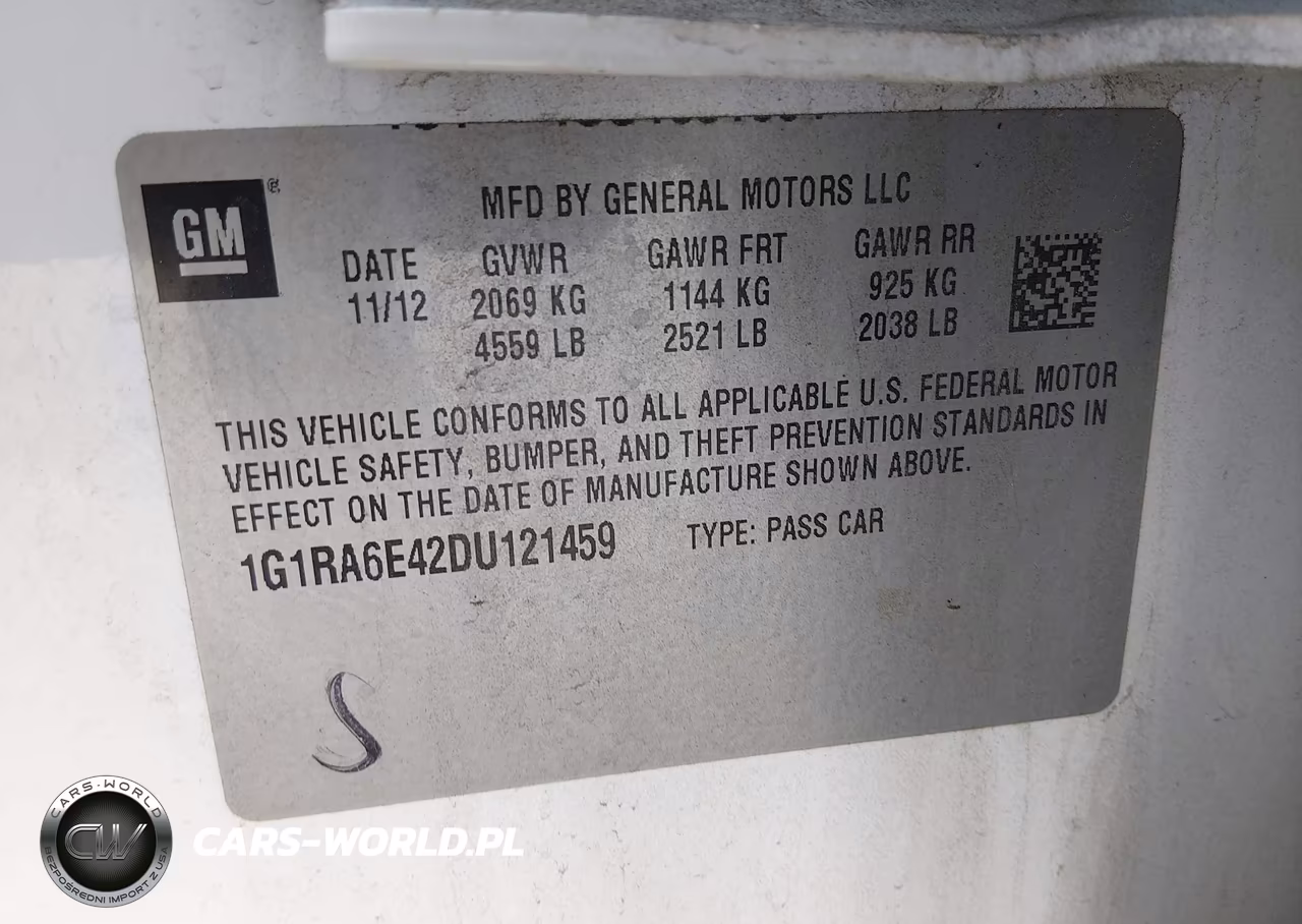 2013 Chevrolet Volt VIN:1G1RA6E42DU121459 - 9