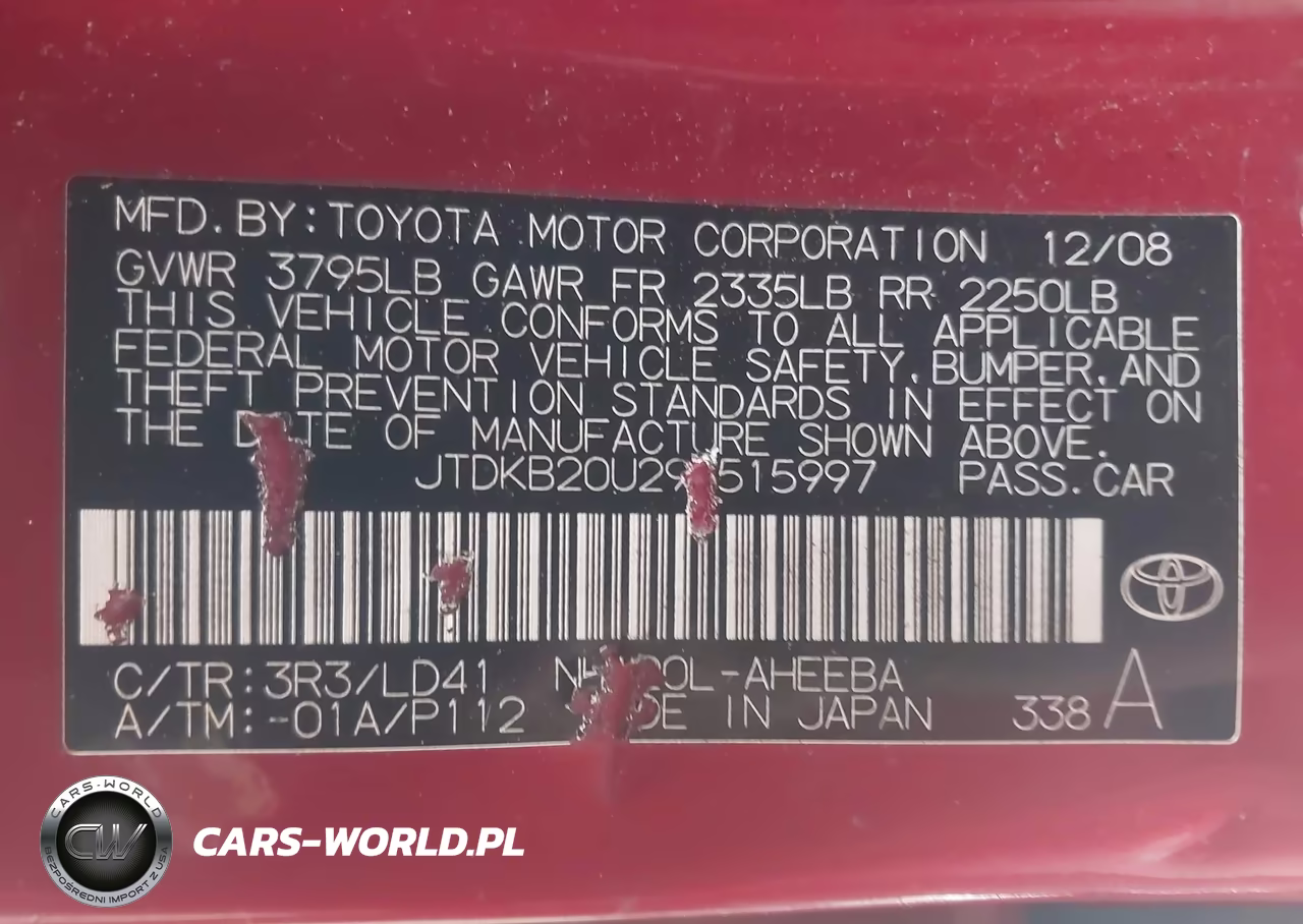 2009 Toyota Prius VIN:JTDKB20U293515997 - 9