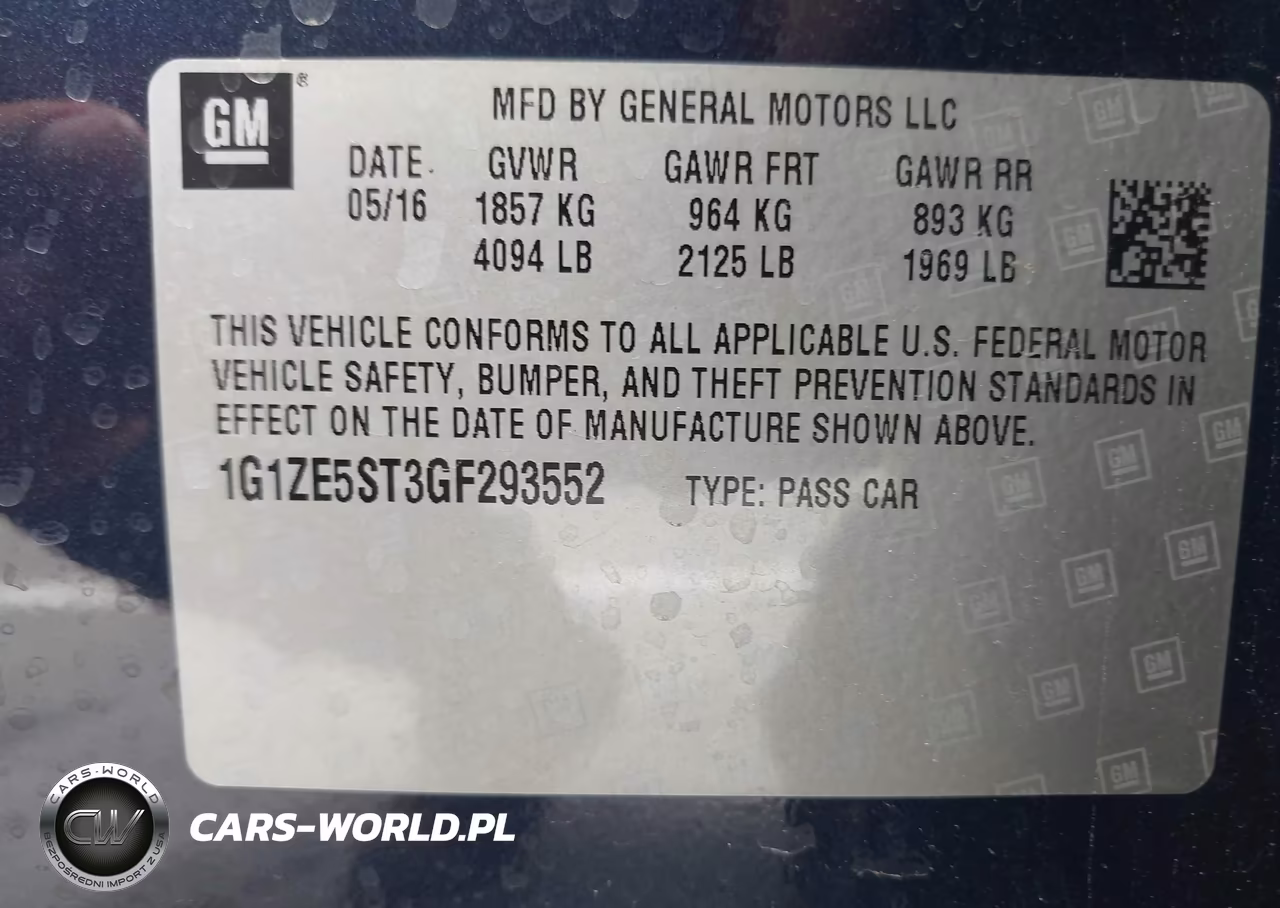 2016 Chevrolet Malibu 1Lt VIN:1G1ZE5ST3GF293552 - 9