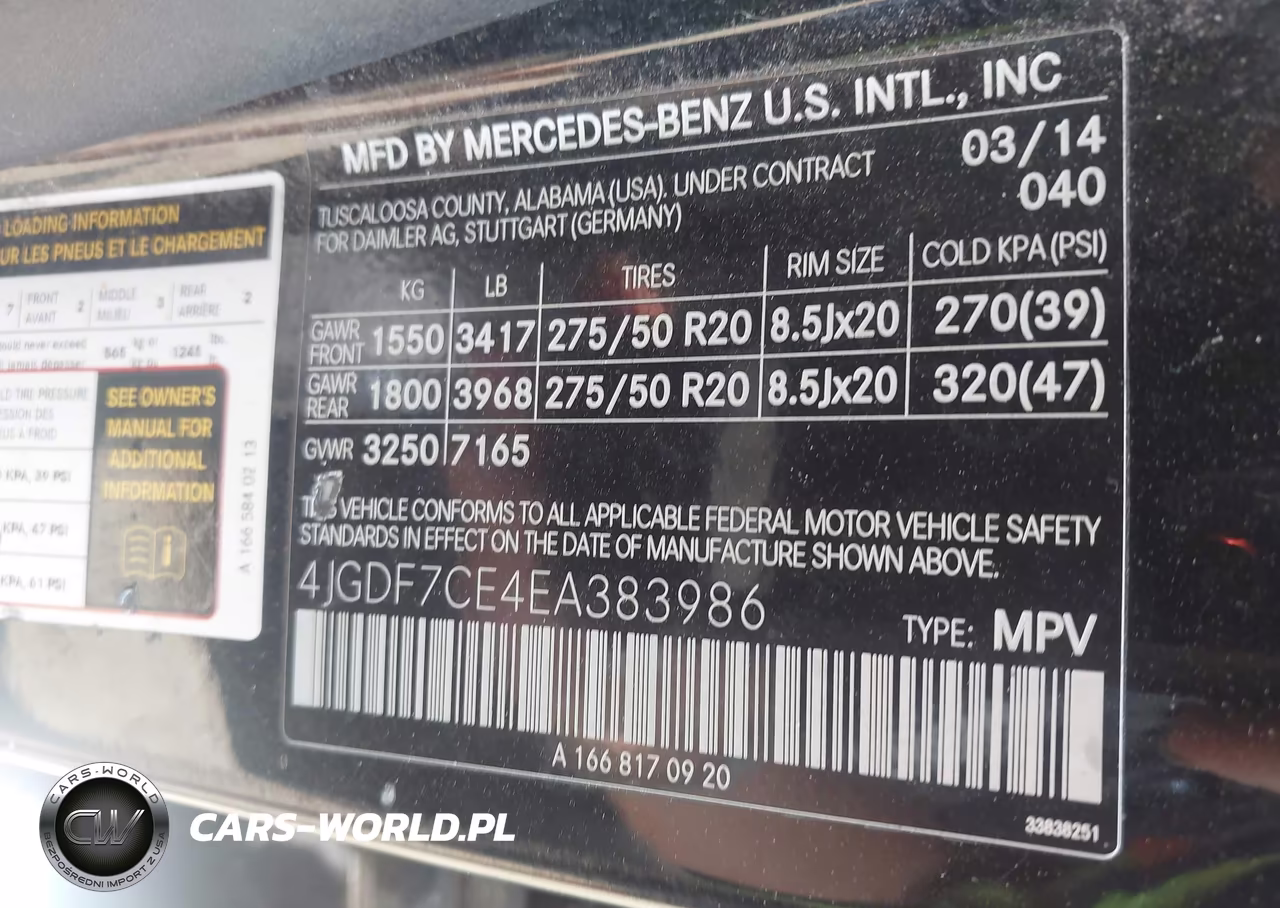 2014 Mercedes-Benz Gl 450 4Matic VIN:4JGDF7CE4EA383986 - 9