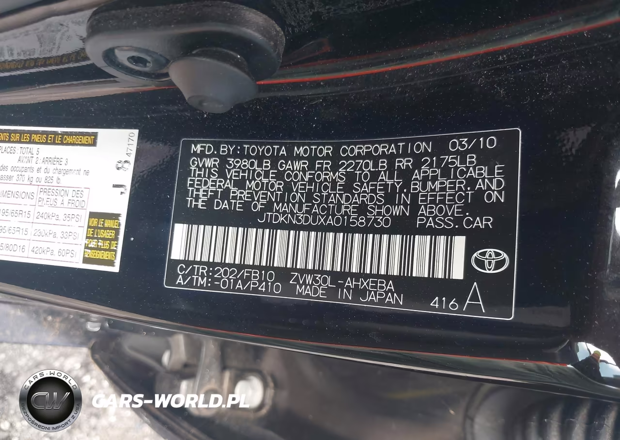 2010 Toyota Prius Ii VIN:JTDKN3DUXA0158730 - 9