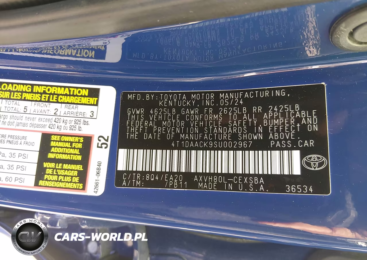 2025 Toyota Camry Se VIN:4T1DAACK9SU002967 - 9