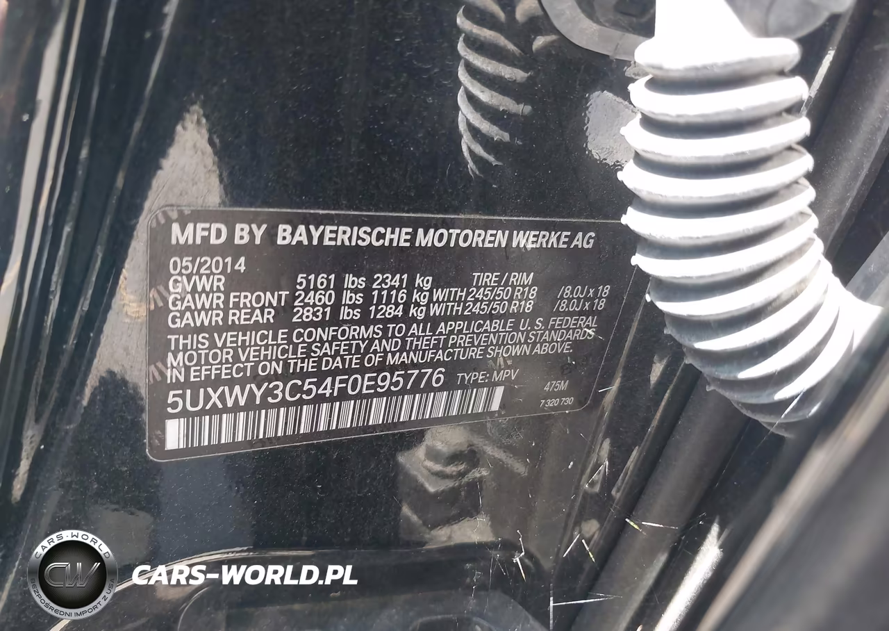 2015 BMW X3 xDrive28D VIN:5UXWY3C54F0E95776 - 9