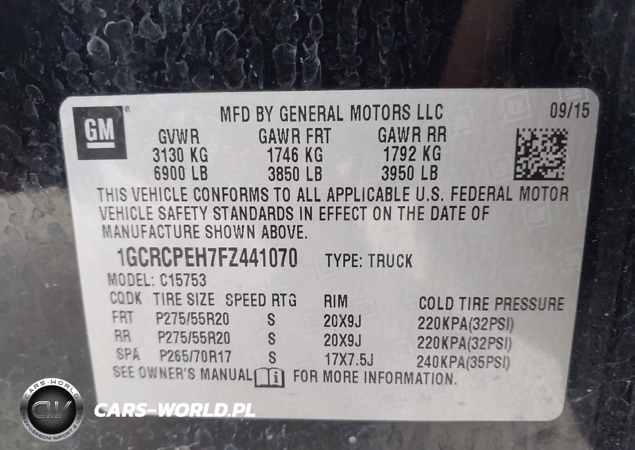 2015 Chevrolet Silverado 1500 Work Truck VIN:1GCRCPEH7FZ441070 - 9