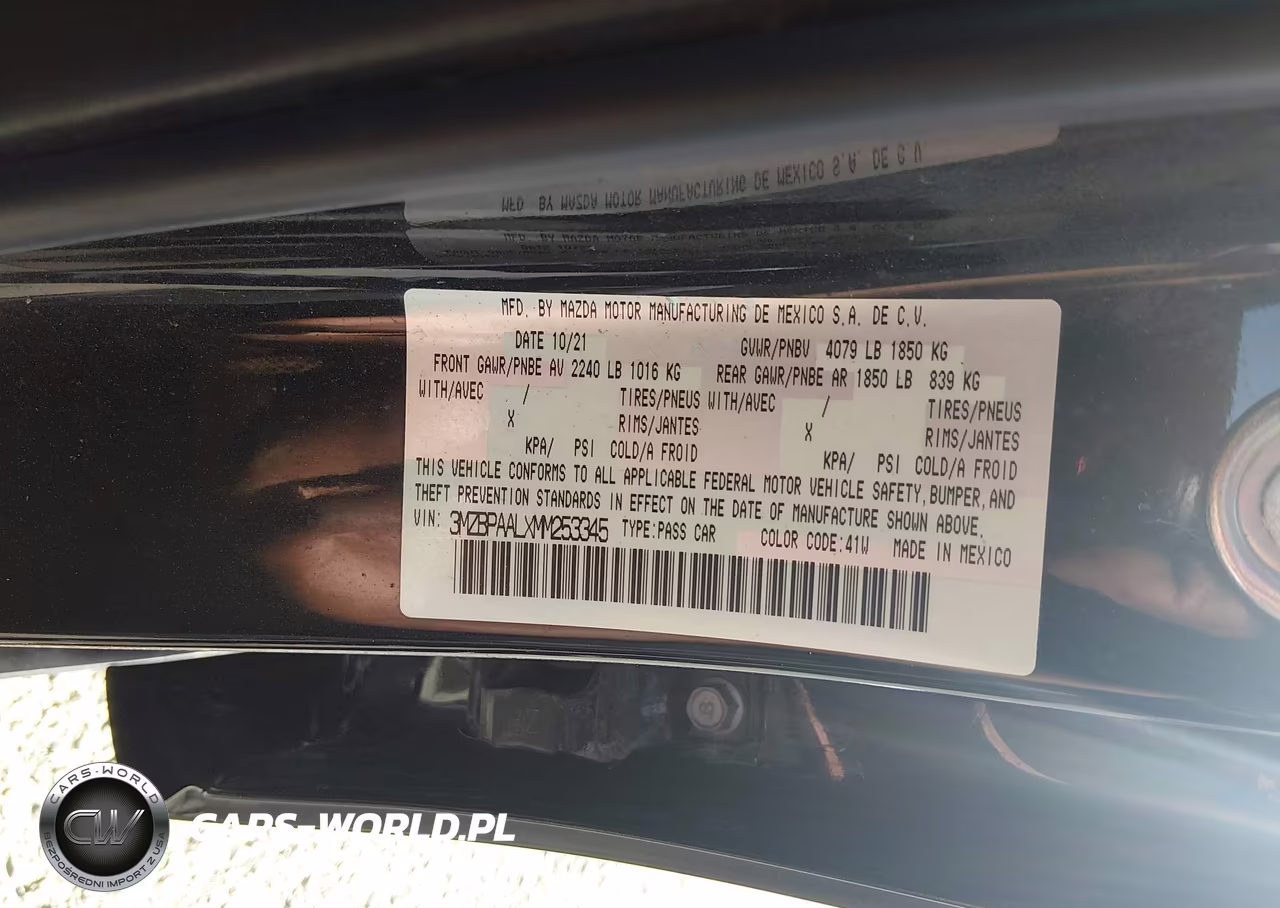 2021 Mazda Mazda3 2.5 S VIN:3MZBPAALXMM253345 - 9