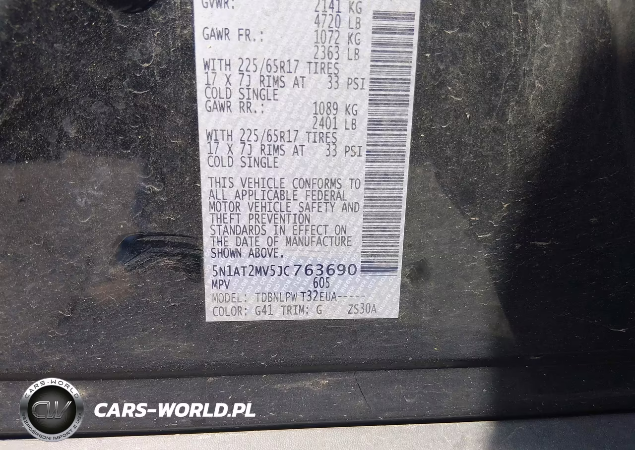2018 Nissan Rogue S VIN:5N1AT2MV5JC763690 - 9