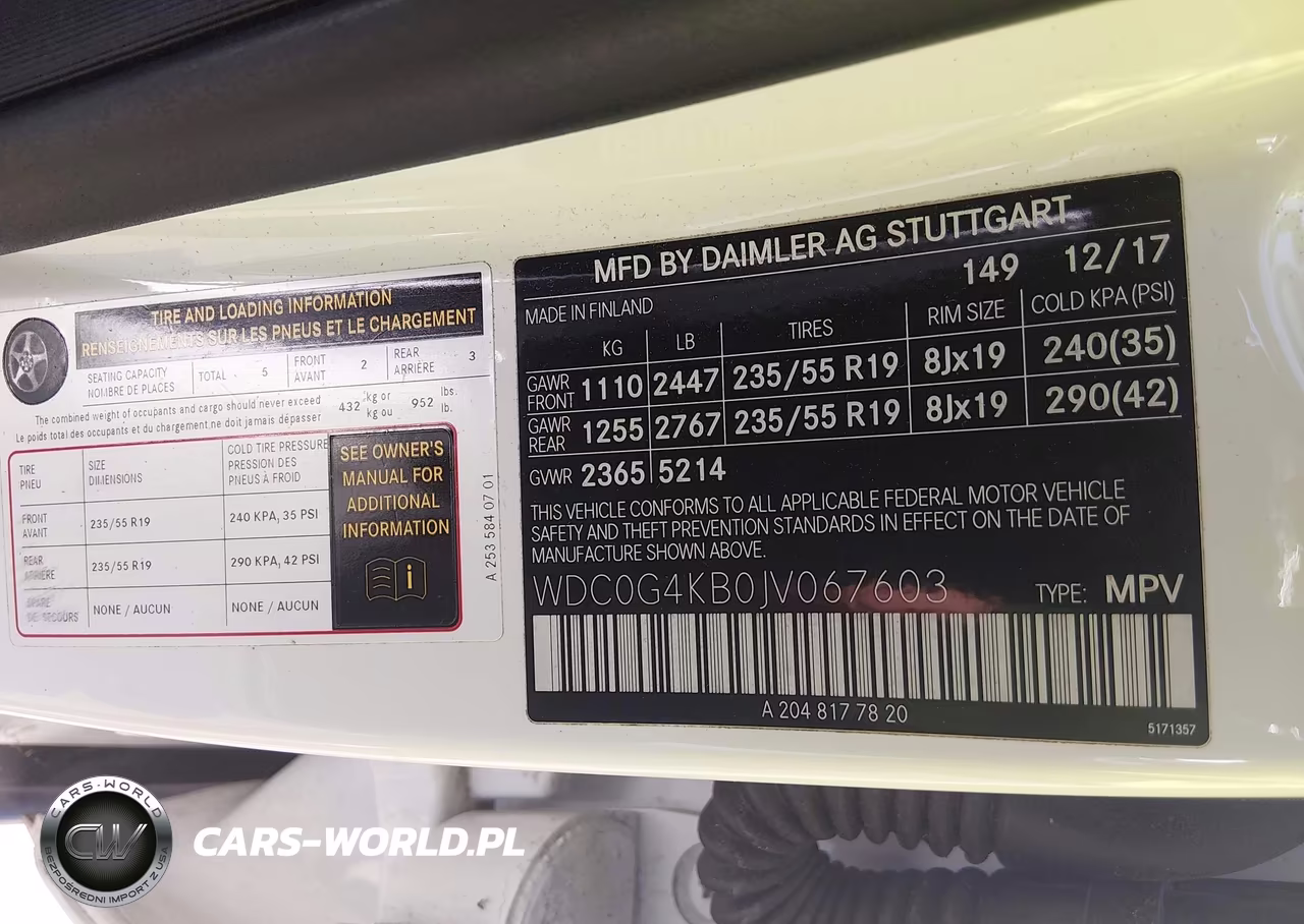 2018 Mercedes-Benz Glc 300 4Matic VIN:WDC0G4KB0JV067603 - 9