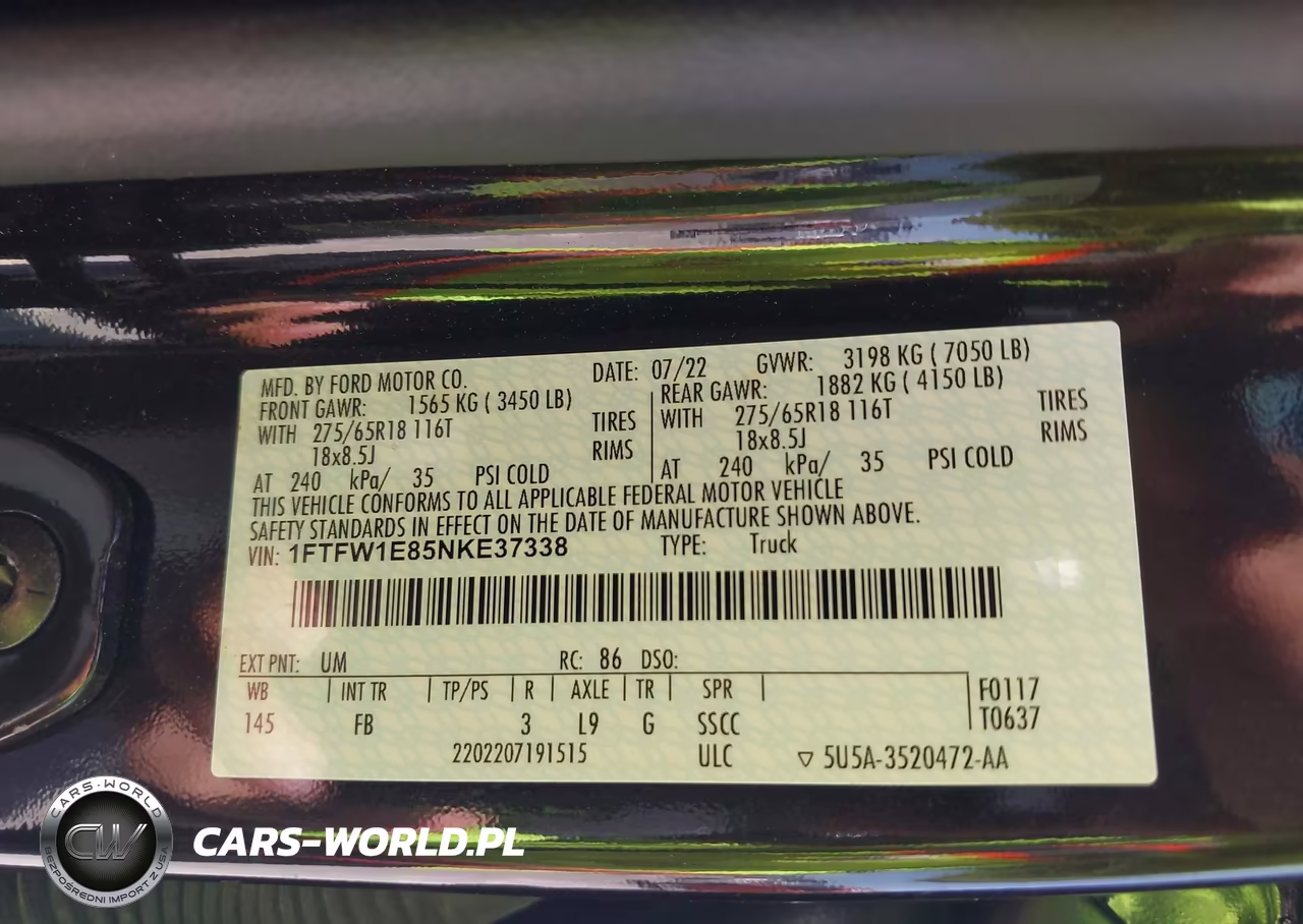 2022 Ford F-150 Xlt VIN:1FTFW1E85NKE37338 - 9
