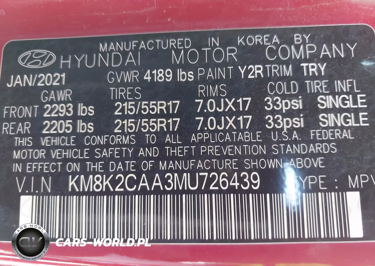2021 Hyundai Kona Sel VIN:KM8K2CAA3MU726439 - 9