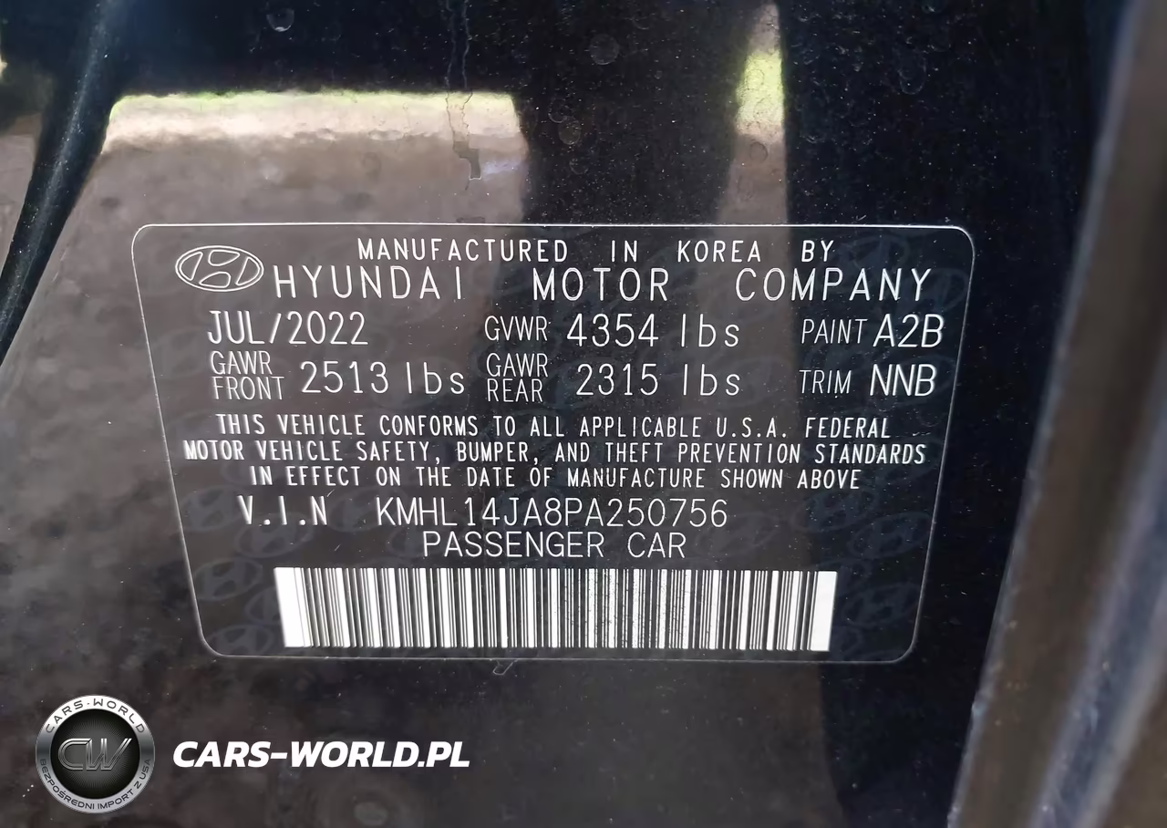 2023 Hyundai Sonata Sel VIN:KMHL14JA8PA250756 - 9