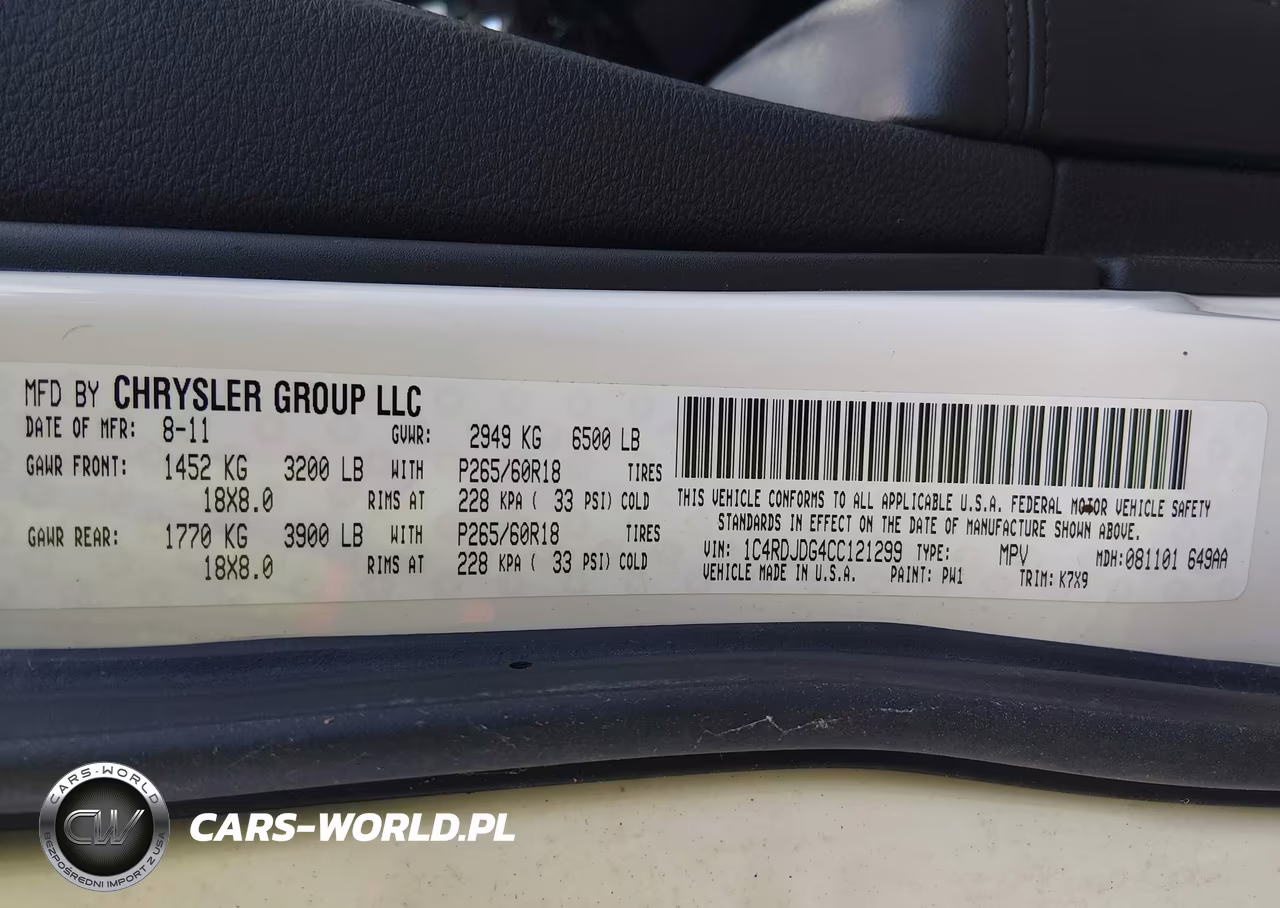 2012 Dodge Durango Crew VIN:1C4RDJDG4CC121299 - 9