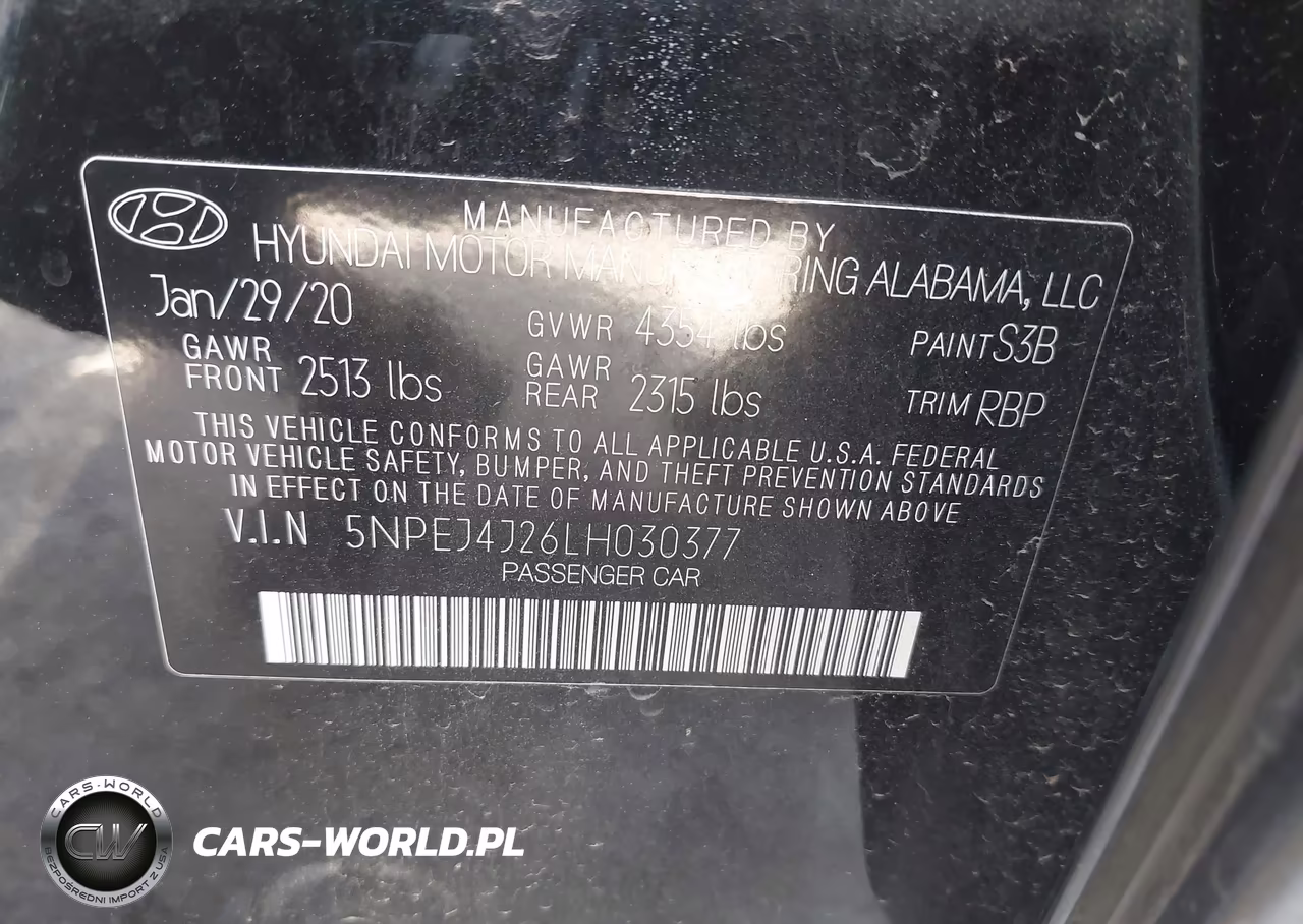 2020 Hyundai Sonata Sel Plus VIN:5NPEJ4J26LH030377 - 9