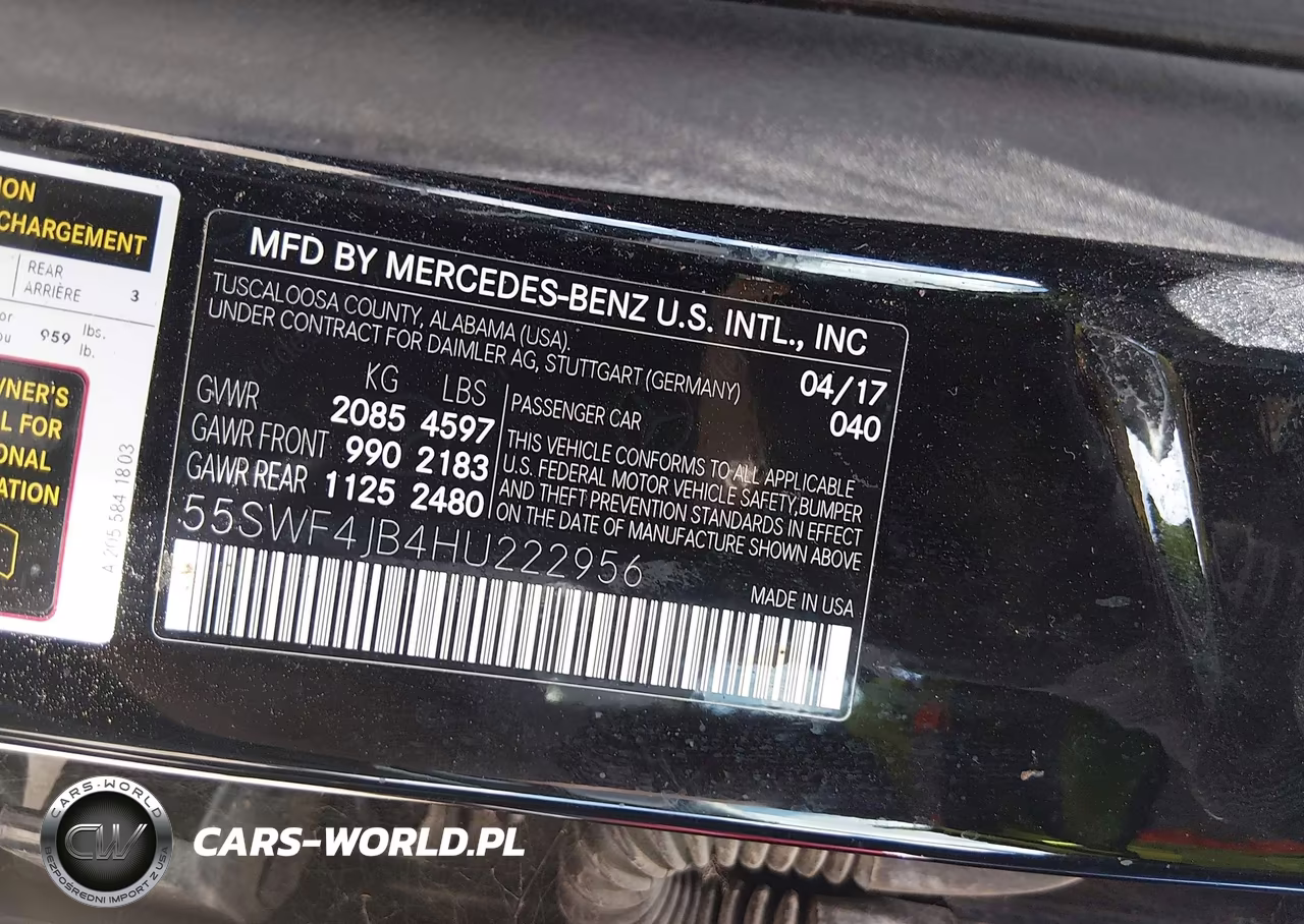 2017 Mercedes-Benz C 300 VIN:55SWF4JB4HU222956 - 9