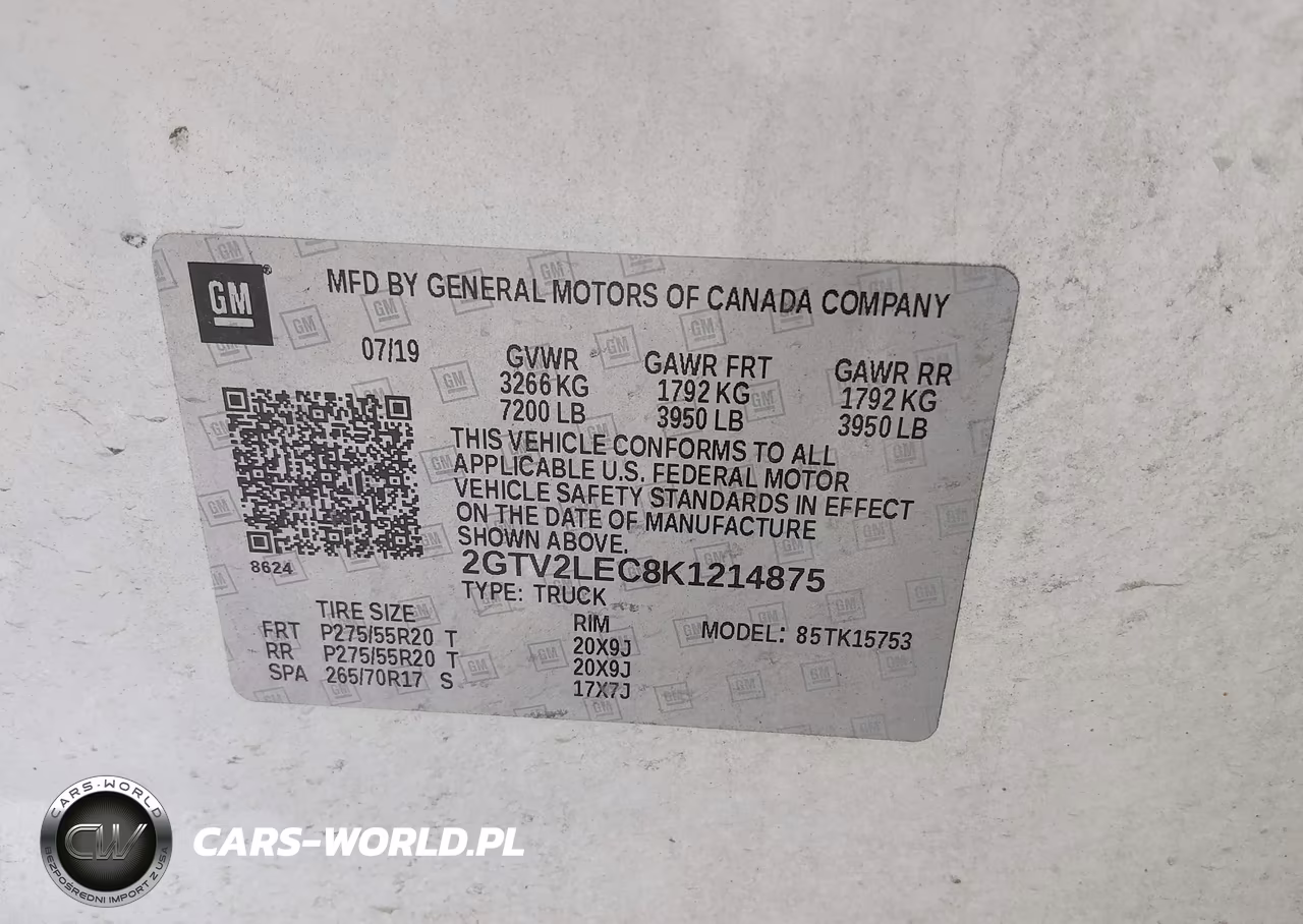 2019 GMC Sierra 1500 Limited VIN:2GTV2LEC8K1214875 - 9