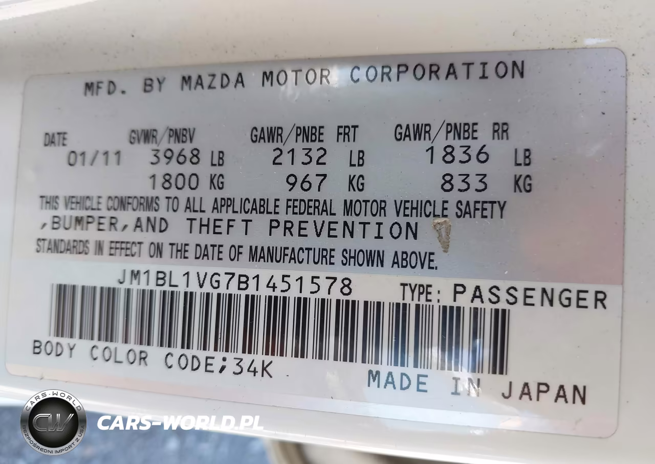 2011 Mazda Mazda3 I Touring VIN:JM1BL1VG7B1451578 - 9