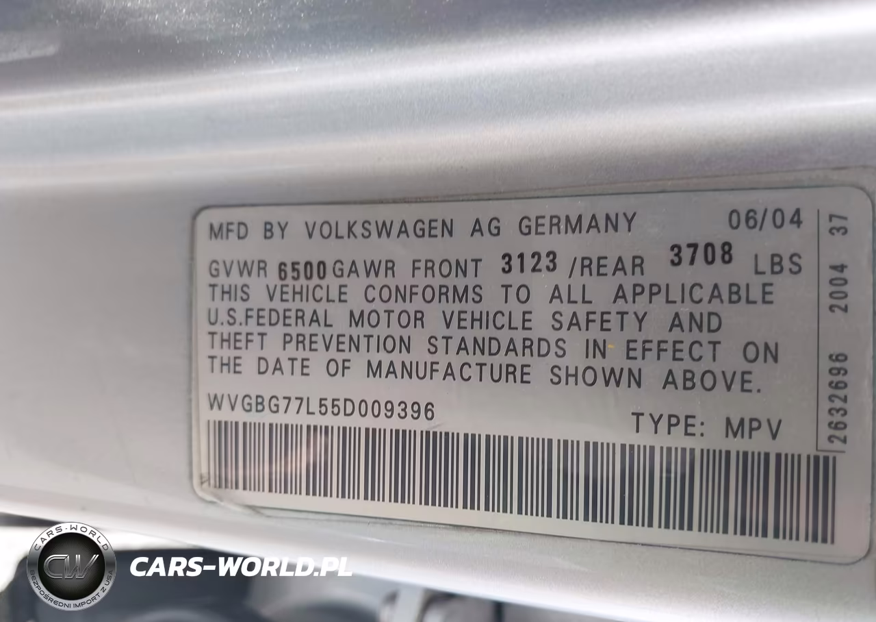 2005 Volkswagen Touareg V6-V6 (A6) VIN:WVGBG77L55D009396 - 9