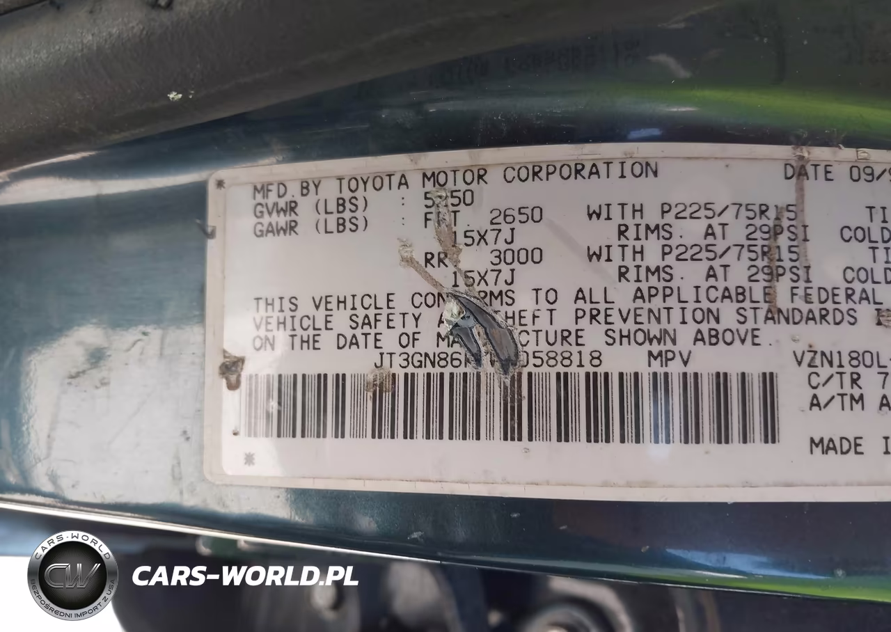 1998 Toyota 4Runner Sr5 V6 VIN:JT3GN86R7W0058818 - 9