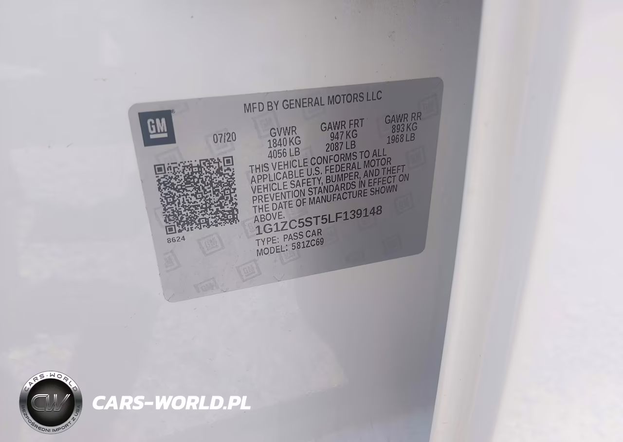 2020 Chevrolet Malibu Fwd 1Fl VIN:1G1ZC5ST5LF139148 - 9