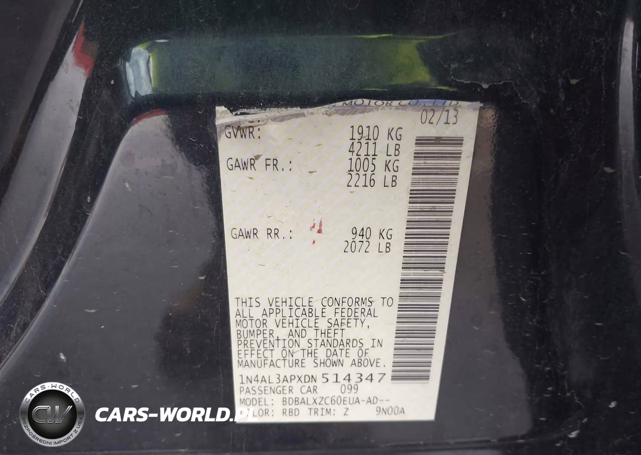 2013 Nissan Altima 2.5 Sl VIN:1N4AL3APXDN514347 - 9