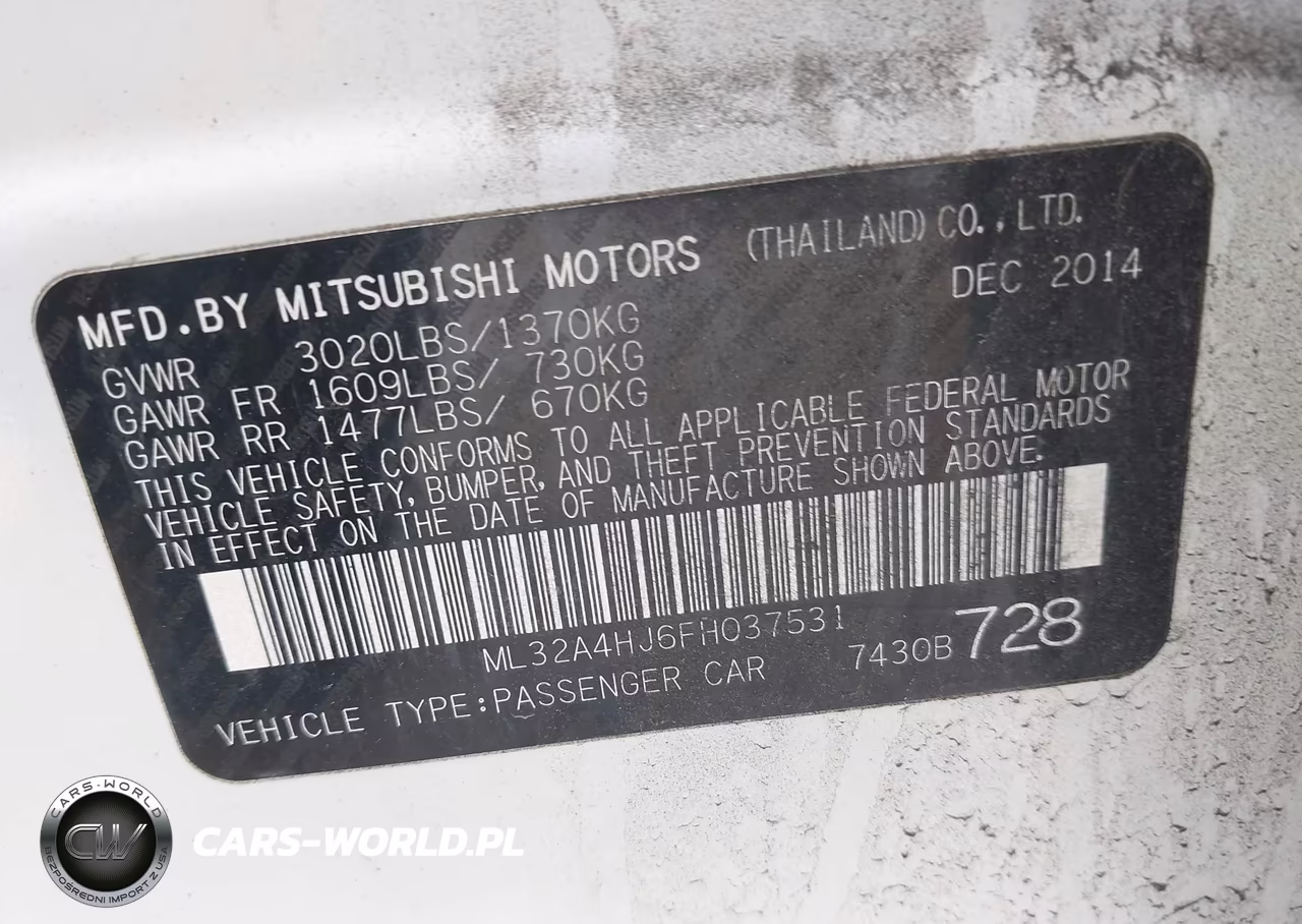 2015 Mitsubishi Mirage Es VIN:ML32A4HJ6FH037531 - 9