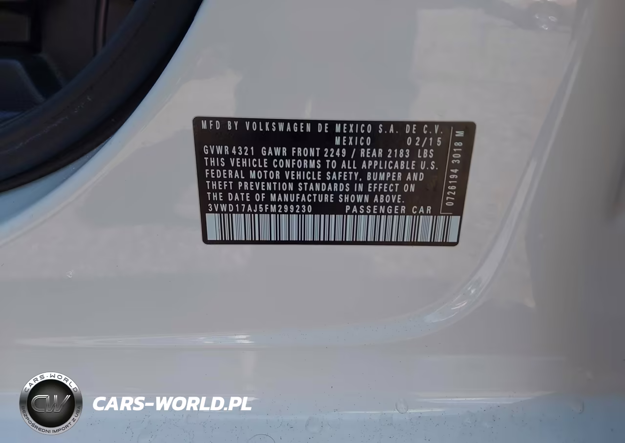 2015 Volkswagen Jetta 1.8T Se VIN:3VWD17AJ5FM299230 - 9