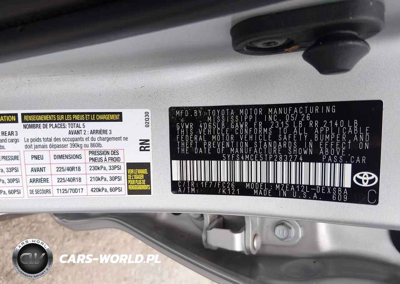2026 Toyota Corolla Se VIN:5YFS4MCE5TP283274 - 9