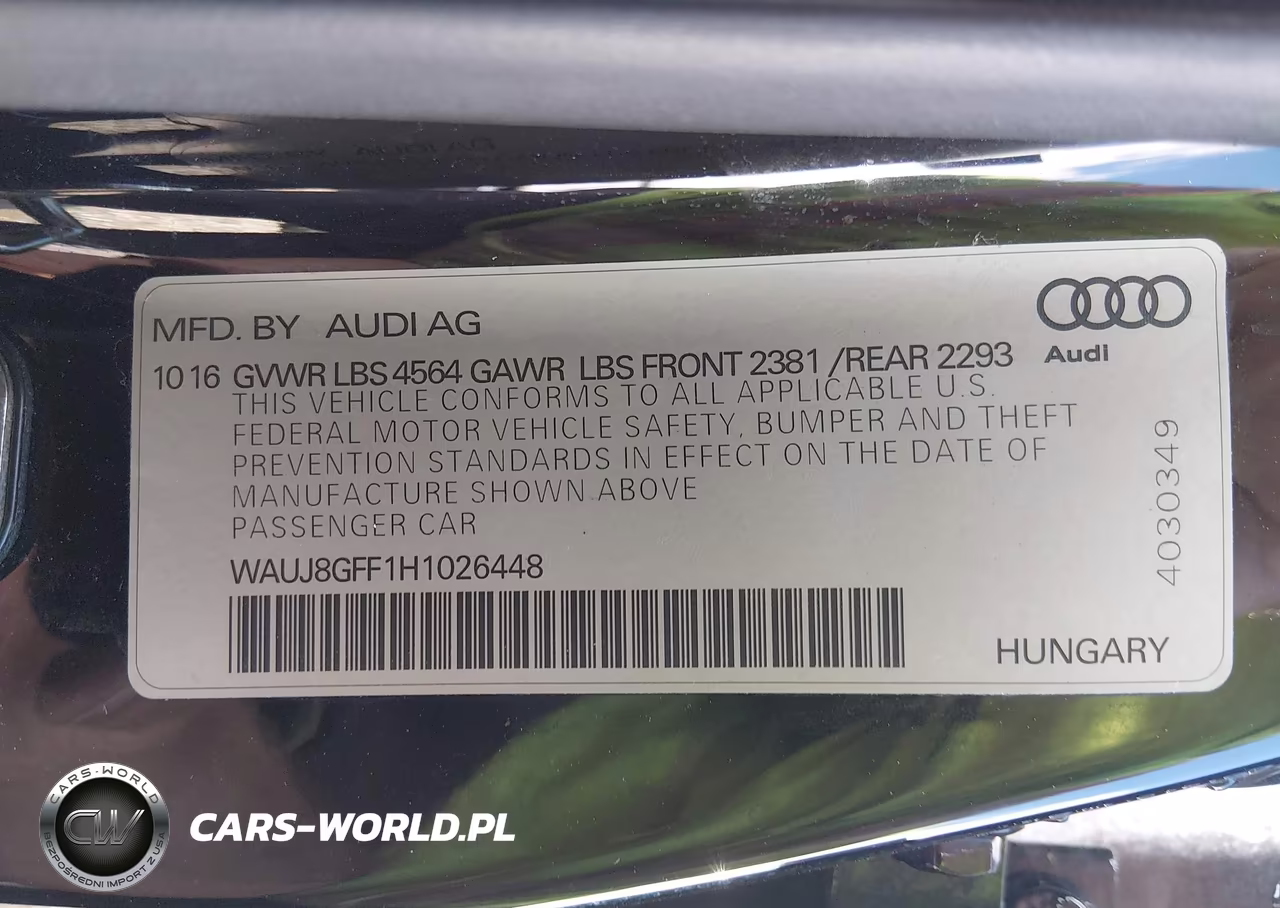2017 Audi A3 Premium Plus VIN:WAUJ8GFF1H1026448 - 9