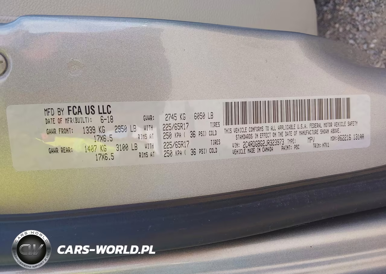 2018 Dodge Grand Caravan Se VIN:2C4RDGBG2JR323973 - 9