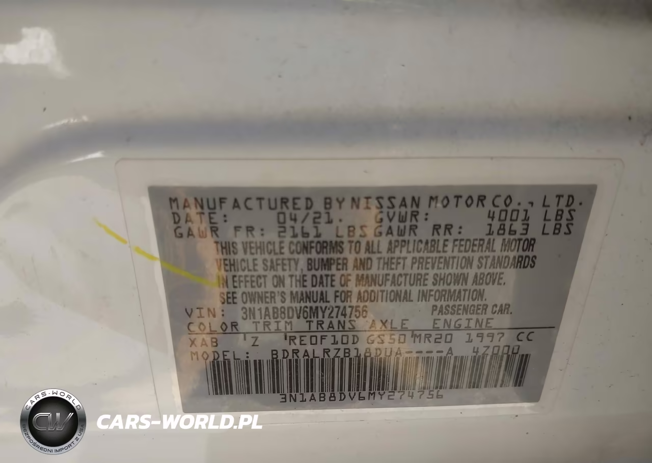 2021 Nissan Sentra S Xtronic Cvt VIN:3N1AB8DV6MY274756 - 9