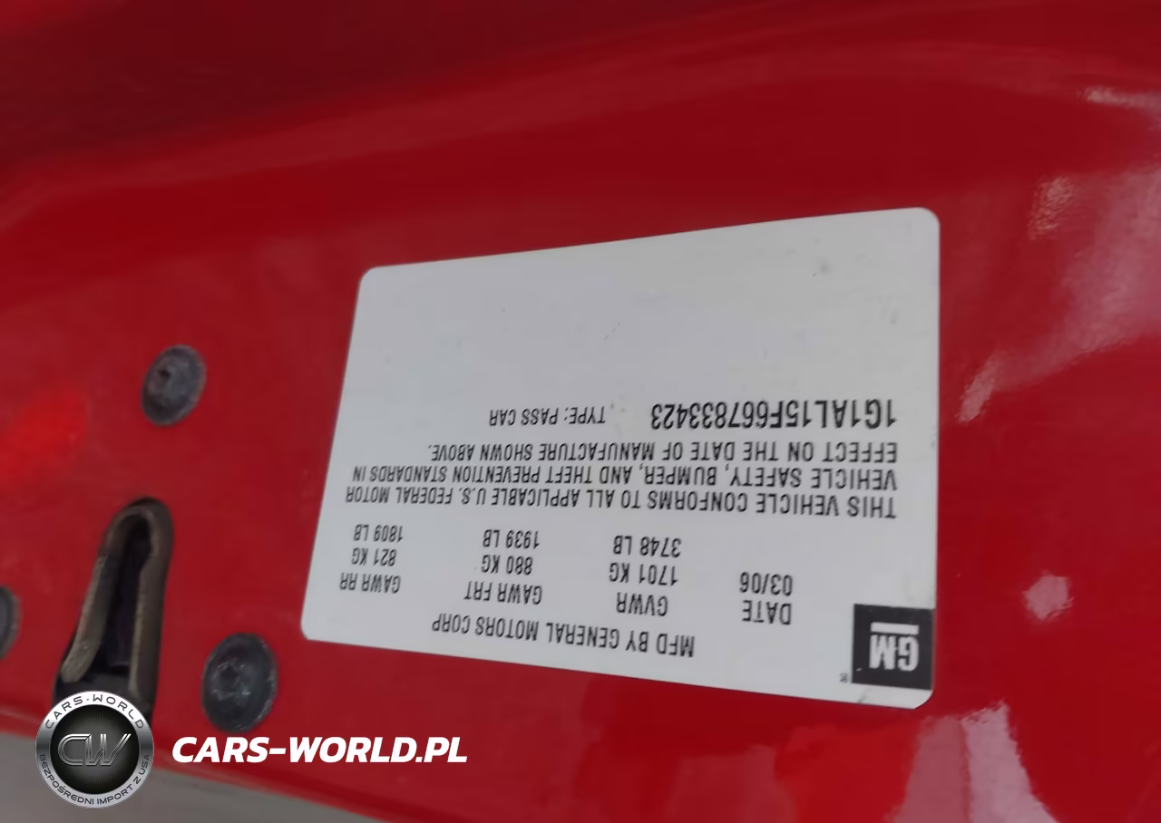 2006 Chevrolet Cobalt Lt VIN:1G1AL15F667833423 - 9