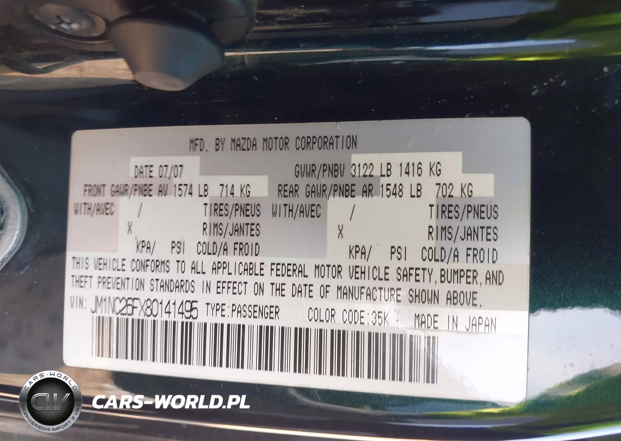 2008 Mazda Mx-5 Touring VIN:JM1NC26FX80141495 - 9
