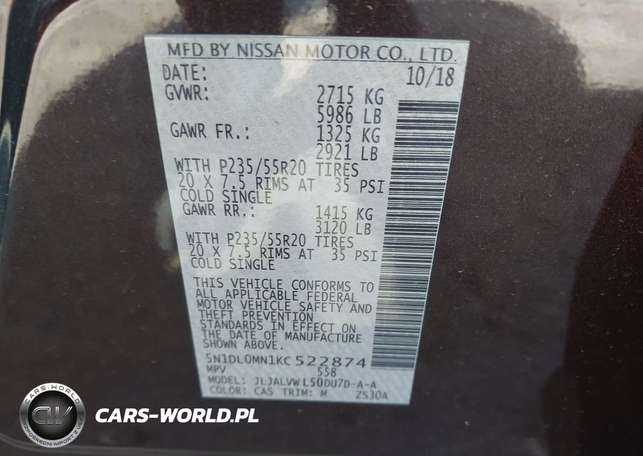2019 Infiniti Qx60 Luxe VIN:5N1DL0MN1KC522874 - 9