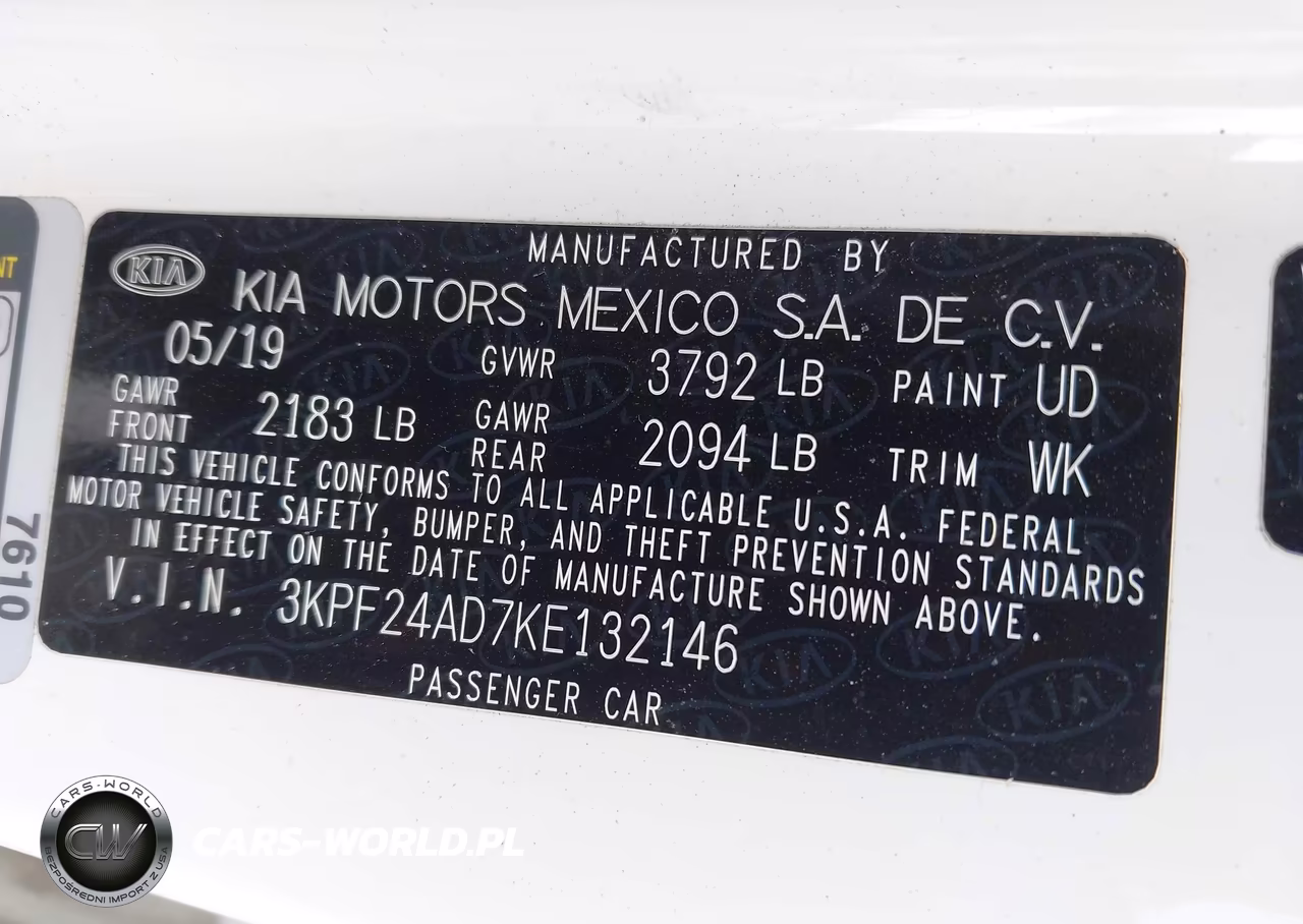 2019 Kia Forte Lxs VIN:3KPF24AD7KE132146 - 9