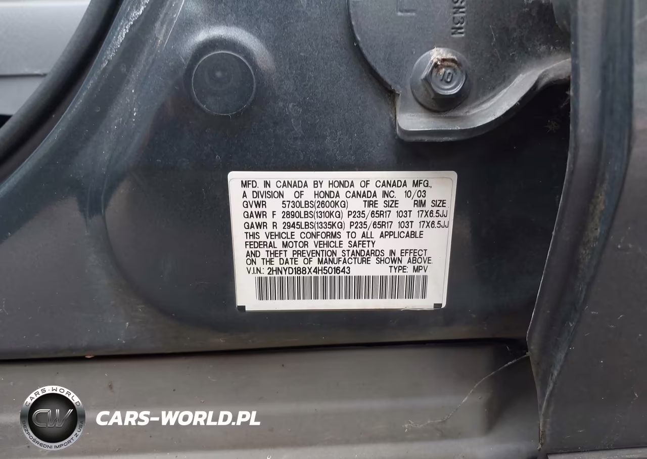 2004 Acura Mdx VIN:2HNYD188X4H501643 - 9