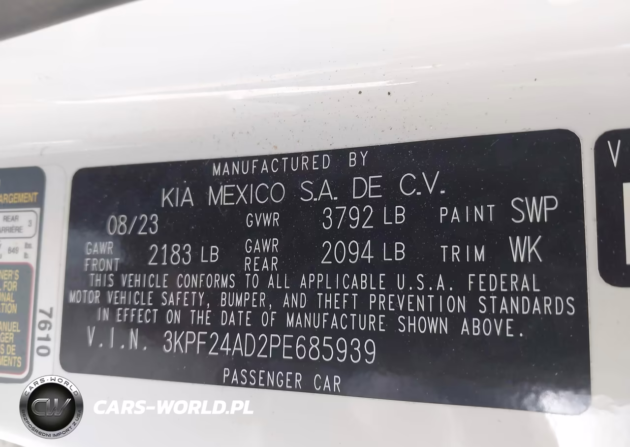 2023 Kia Forte Lxs VIN:3KPF24AD2PE685939 - 9