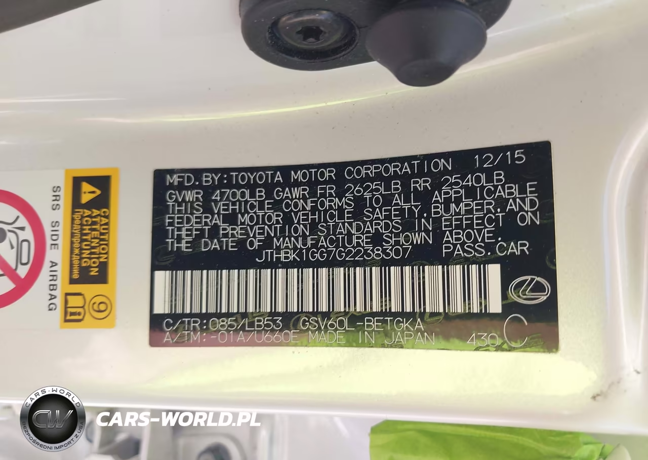 2016 Lexus Es 350 VIN:JTHBK1GG7G2238307 - 9