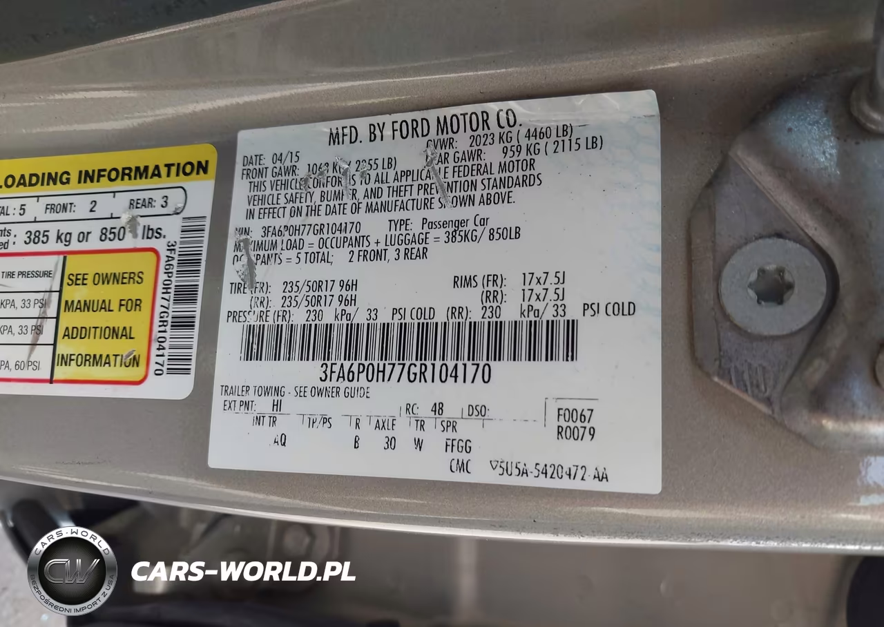 2016 Ford Fusion Se VIN:3FA6P0H77GR104170 - 9
