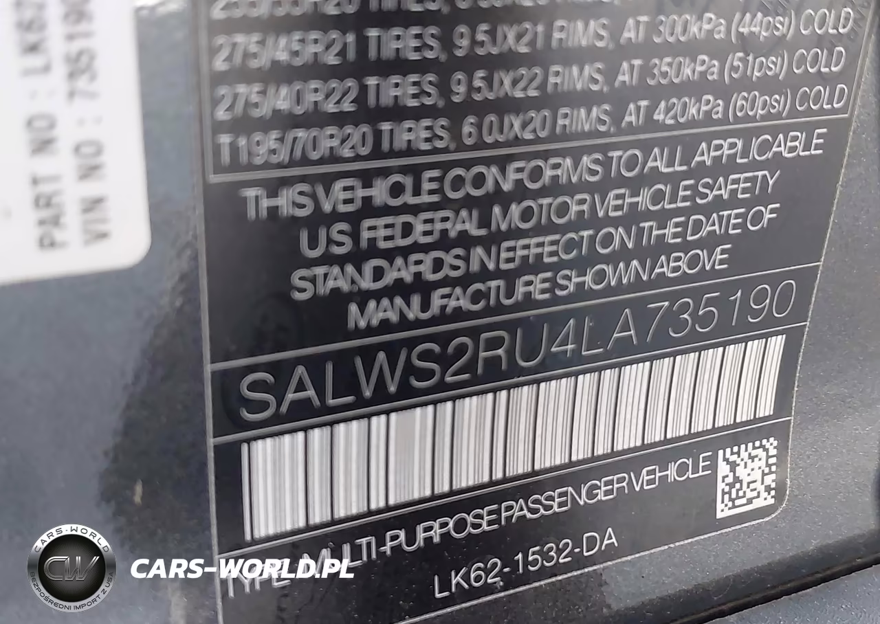 2020 Land Rover Range Rover Sport Hst Mhev VIN:SALWS2RU4LA735190 - 9