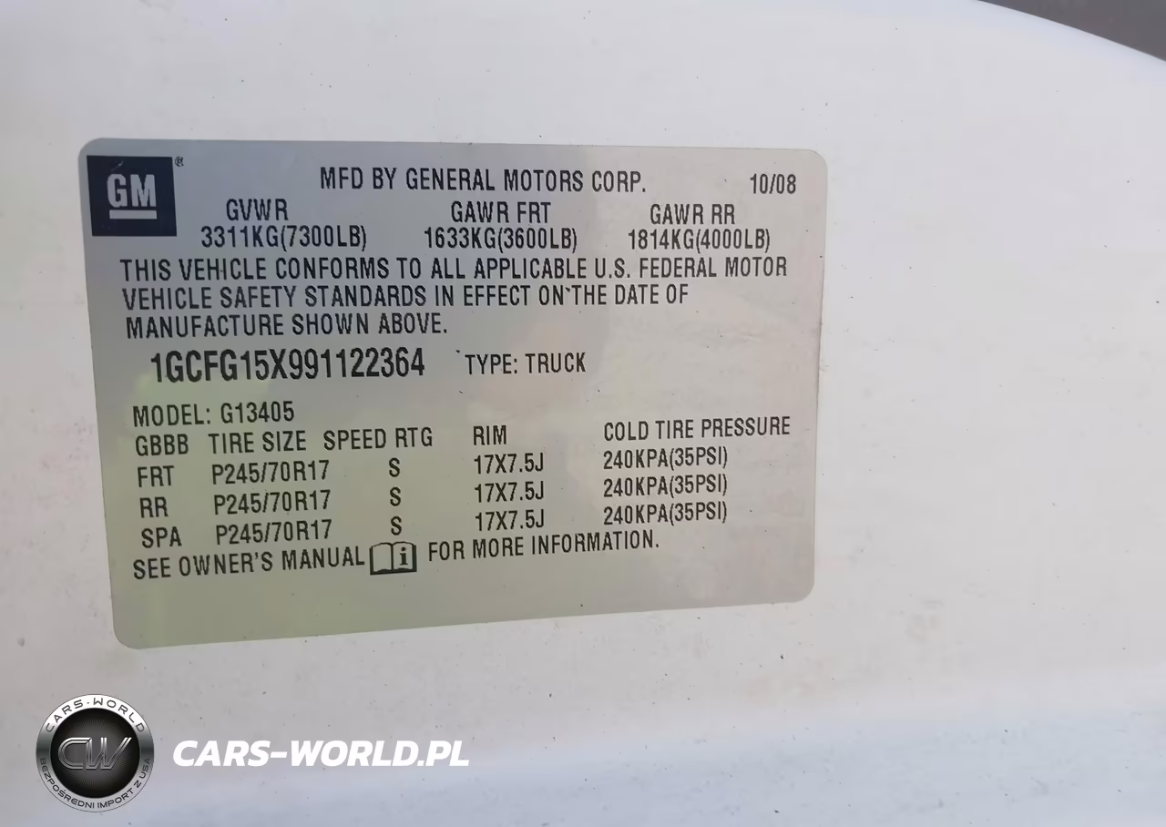 2009 Chevrolet Express Work Van VIN:1GCFG15X991122364 - 9
